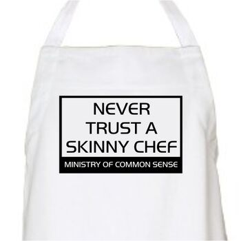 Never trust a skinny chef | Ποδιές Κουζίνας στο Gadget Box