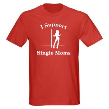 T-Shirt I Support Single Moms | T-Shirts στο Gadget Box