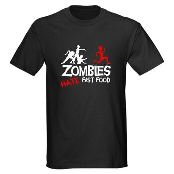 Zombies Hate Fast Food | T-Shirts στο Gadget Box