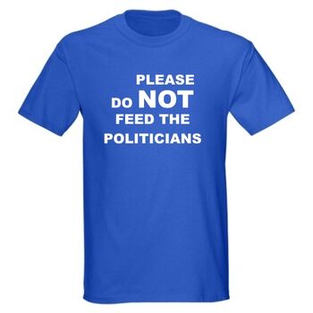 Do not feed the politicians | T-Shirts στο Gadget Box