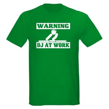 Warning Dj at work | T-Shirts στο Gadget Box