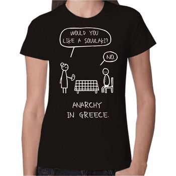 Γυναικείο T-Shirt Anarchy in Greece | T-Shirts στο Gadget Box