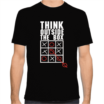Ανδρικό T-Shirt Think Outside the Box | T-Shirts στο Gadget Box