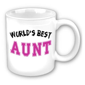 Κούπα World's Best Aunt για την Καλύτερη Θεία του Κόσμου | Κούπες στο Gadget Box