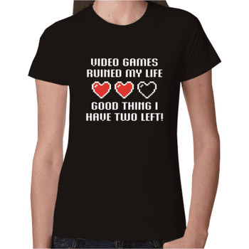 Γυναικείο T-Shirt Video games ruined my life | T-Shirts στο Gadget Box