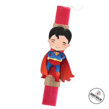 Λαμπάδα Χειροποίητη Αρωματική Superman | Δώρα για παιδιά στο Gadget Box