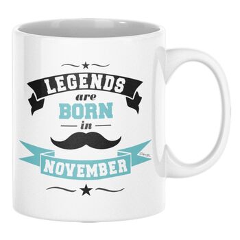 Κούπα Legends are born in November | Κούπες στο Gadget Box