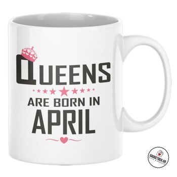 Κούπα Queens are born in April | Κούπες στο Gadget Box
