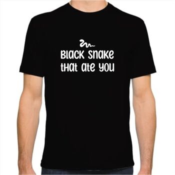 T-Shirt Μαύρο φίδι που σε έφαγε | T-Shirts στο Gadget Box