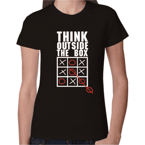 Γυναικείο T-Shirt Think Outside the Box | T-Shirts στο Gadget Box