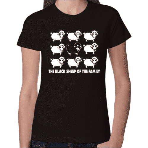 Γυναικείο T-Shirt The Black sheep of the family | T-Shirts στο Gadget Box