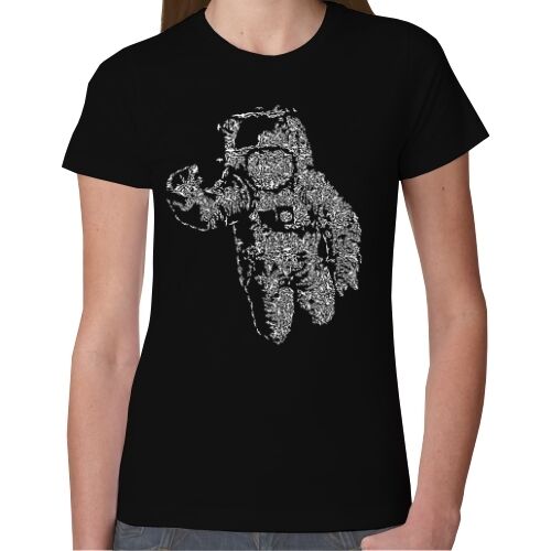ΓυναικείοT Shirt Flying Spaceman | T-Shirts στο Gadget Box