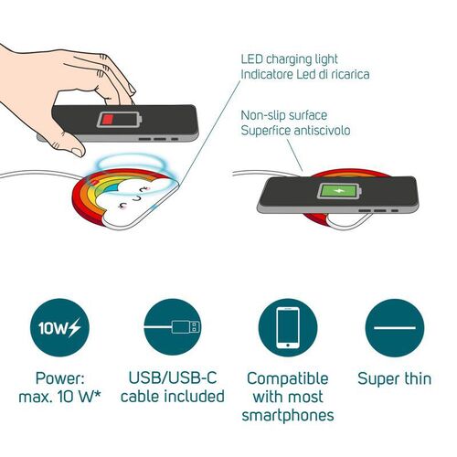 Ασύρματος QI Φορτιστής για Smartphones Rainbow | Gadgets στο Gadget Box