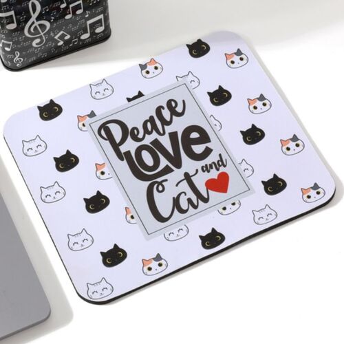 Mousepad Peace Love and Cats | Gadgets στο Gadget Box
