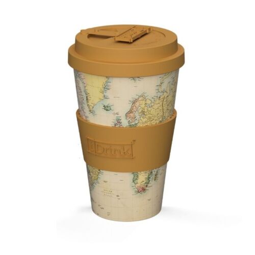 Κούπα με καπάκι World Map - Παγκόσμιος Χάρτης | Κούπες στο Gadget Box