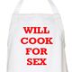 Ποδιά Will cook for sex | Ποδιές Κουζίνας στο Gadget Box